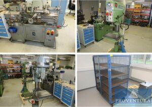 Read more about the article Versteigerung 10 Pos. Maschinen und Inventar aus Metall-Lehrwerkstatt: Drehmaschine Weiler Matador, 4 Säulenbohrmaschinen Alzmetall, Schränke, Büromöbel, etc. – 37073 Göttingen – 15.03.2022 – 10:00:00