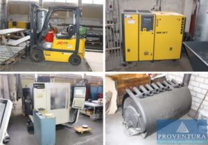 Read more about the article Insolvenzversteigerung Maschinenbau: 171 Pos. CNC-Fräsmaschinen, Schleifmaschinen, Säulen-Schwenkkran 4 to, Bügelsägenautomat, Stahlvorräte, etc. – 99947 Bad Langensalza – 24.05.2022 – 09:00:00