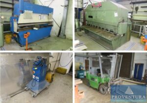 Read more about the article Nachverkauf: Insolvenzversteigerung Metallbau: 100 Pos., Tafelschere, Abkantpresse, Profilbiegemaschinen, Schweißgeräte, Drehmaschine, Gabelstapler, Stahlvorräte, etc. – 07570 Weida – 25.05.2022 – 10:15:00