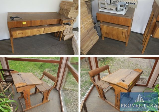 You are currently viewing Insolvenzversteigerung: Design-Hobelbank m. Beistellschränkchen und Antik-Schulbank – 37130 Gleichen – 14.06.2022 – 09:15:00