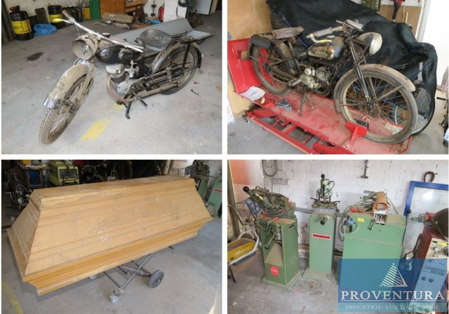 You are currently viewing Liquidationsversteigerung: 14 Positionen Restinventar aus Bestattungsinstitut, Kühlhaus, Särge, 2 Motorräder, Lkw-Hebebühne, etc. – 37133 Friedland – 26.09.2022 – 10:00:00