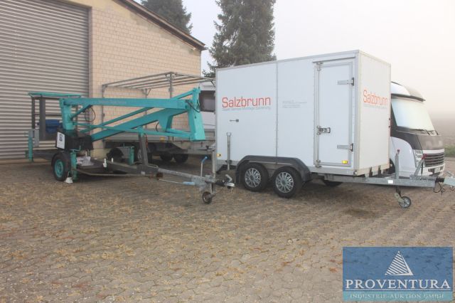 You are currently viewing aus Insolvenz Anhänger-Arbeitsbühne SKYHIGH 1200 MP, Kofferanhänger UNSINN 2 to, Tandemachsanhänger HUMBAUR 2 to – Raum 37154 Northeim – 21.10.2022 – 09:00:00