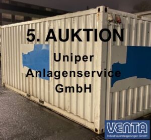 Read more about the article Liquidationsversteigerung Uniper Anlagenservice GmbH – Weitere Anlagegegenstände sowie der Rest aus den vergangenen Versteigerungen (reduziert) – 10.01.2023 – 14:00:00