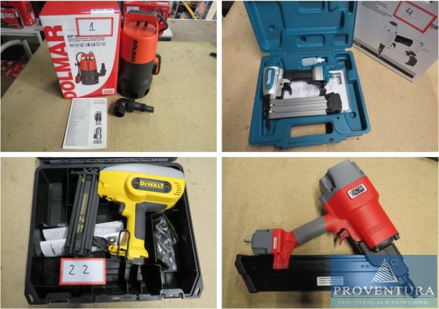 You are currently viewing Versteigerung 175 neuwertige Druckluft- und Akkugeräte MAKITA, SENCO, DOLMAR, OMER, AERFAST, TECHNOFAST etc. –  – 07.12.2022 – 09:00:00