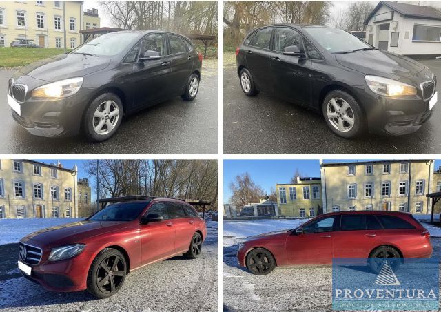 You are currently viewing Fahrzeug-Auktion: BMW 218d Active Tourer, EZ. 2020, 25.000 Km, MERCEDES E 300de T-Model Hybrid, EZ. 2020, 80.000 Km – 23966 Wismar – 26.01.2023 – 10:00:00