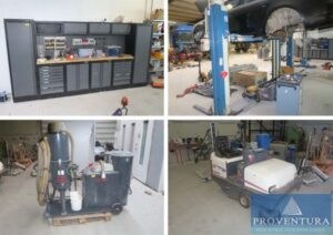 Read more about the article Online-Auktion 80 Pos. einer Lackiererei und Kfz-Werkstatt: 2-Säulen-Hebenbühnen TWIN BUSCH, Schraubenkompressor MARK, Strahlgerät SAPI, Aufsitzkehrmaschine DULEVO 90 DK0, Werkstatteinrichtung, etc. – 29392 Wesendorf  b. Gifhorn – 17.04.2023 – 09:00:00