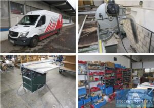Read more about the article Insolvenzversteigerung Fenster- u. Wintergartenbau: 150 Positionen, Holz- u. Metallbearbeitungsmaschinen, viele Handwerkzeuge, Verbrauchsmittel, 2 MB Sprinter, etc. – 27721 Ritterhude bei Bremen – 18.04.2023 – 09:30:00