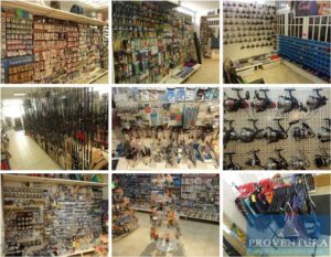 Read more about the article Versteigerung wegen Standortauflösung: Warenbestand und Inventar eines Angelladen, ca. 300 Ruten, ca. 100 Rollen, Zubehör, Bekleidung, Campingbedarf, etc., Komplettposition – 17207 Röbel-Müritz – 22.05.2023 – 09:00:00