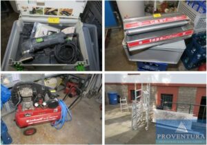 Read more about the article Insolvenzversteigerung: 25 Positionen Trockenbauwerkzeuge, Rollgerüst, Fußbodenschleifmaschine, Elektro-Handmaschinen, etc. – 37073 Göttingen – 22.05.2023 – 09:30:00