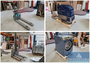Read more about the article Aus Leasing: 1x Niederflurhubwagen Elektro Ameise, Scheuersaugmaschine HEFTER Variotech 82 Pro, Elektro-Stapler JUNGHEINRICH EJC M10 Option G115-190E, Industrie-Waschmaschine MIELE PW 5104 Mopstar – in 37077 Göttingen – 24.05.2023 – 12:00:00