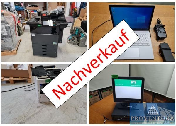 You are currently viewing Nachverkauf aus Leasing 41 Positionen, EDV, Multifunktionsgeräte, Kuvertierer – in 37077 Göttingen – 15.05.2023 – 09:30:00