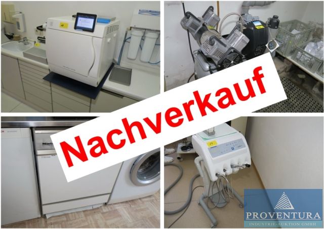 You are currently viewing Nachversteigerung Inventar aus Zahnarztpraxis: Dentalkompressor DÜRR, Autoklav, Filteranlage, USM-Haller Tresen, etc. – 37077 Göttingen – 13.06.2023 – 11:45:00