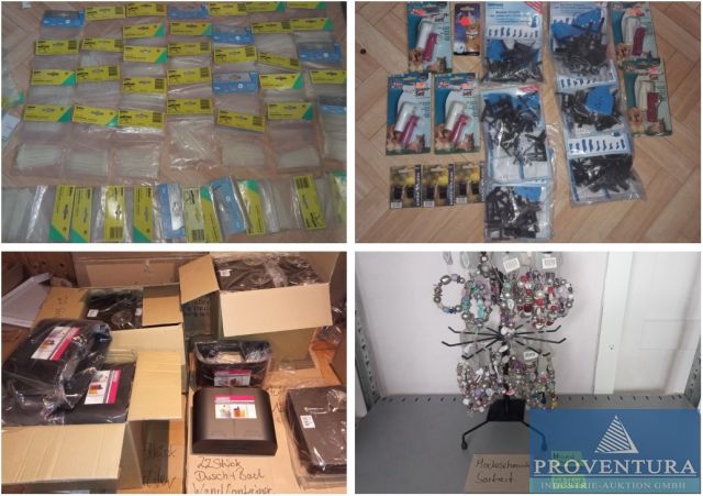 You are currently viewing Versteigerung Sonderposten Handelswaren: mehrere Tausend Artikel aus Online-Shop, Eisenwaren, Haushaltswaren, Hygieneartikel, Lager- und Werkstatteinrichtung – 34200 Raum Kassel – 04.07.2023 – 09:00:00