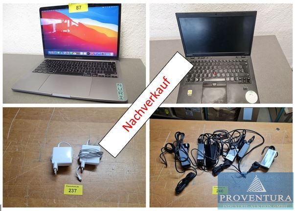 You are currently viewing Nachverkauf aus Insolvenz: Laptops APPLE MacBook Pro M1, Laptop APPLE Macbook Pro A3241 2019,   Lenovo Laptops, Apple Netzteile, Lenovo Netzteile  – in 37077 Göttingen – 05.07.2023 – 10:00:00