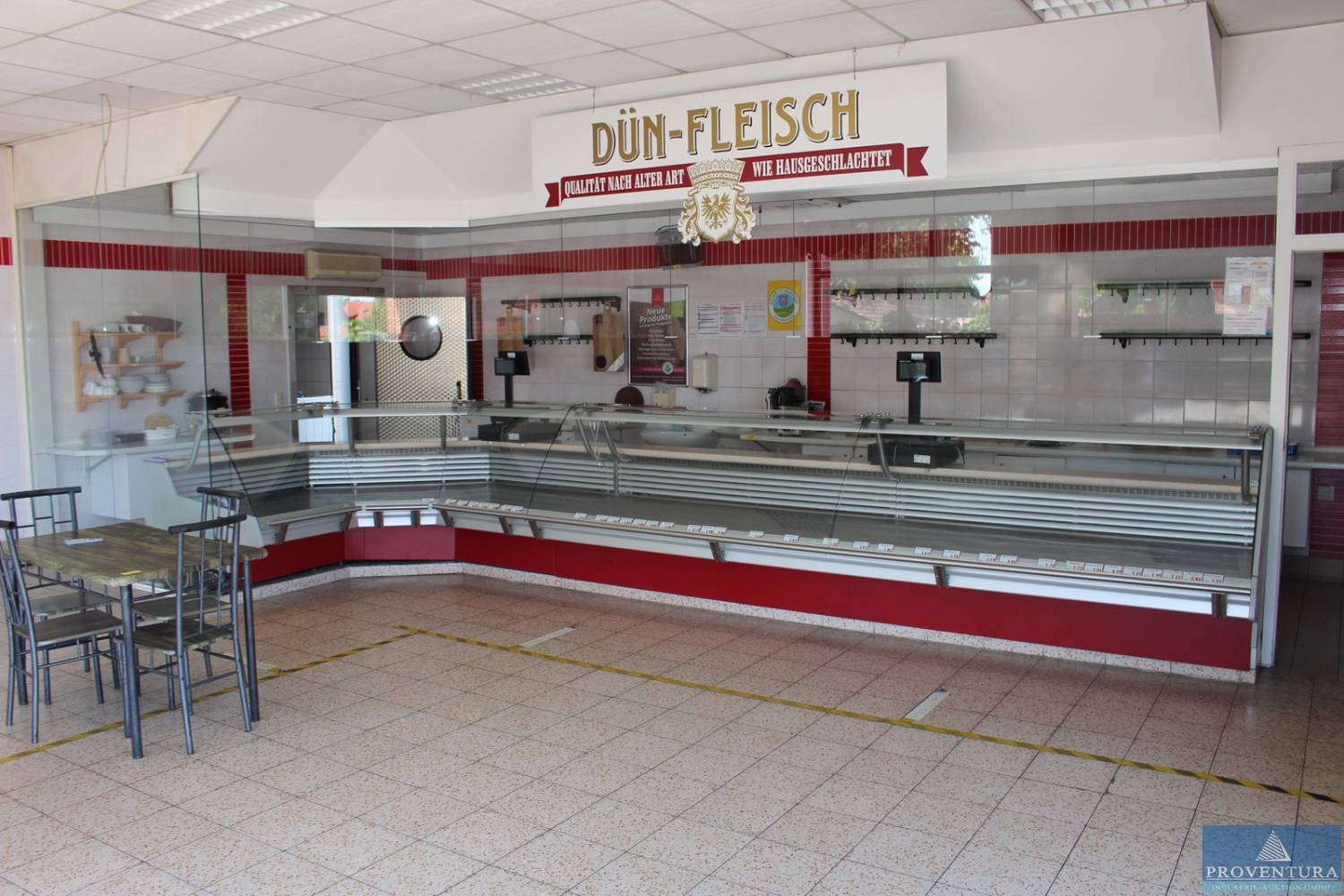 You are currently viewing aus Insolvenz Fleischerei-Filiale Ladeneinrichtung, 37 Pos. Gastroküche, Fleischwolf, Mengmaschine, Cafemöbel, etc. – 99091 Erfurt – 08.08.2023 – 12:00:00