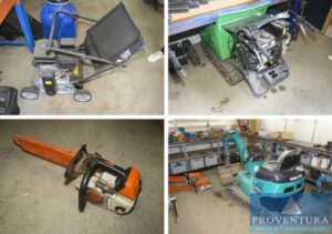 Read more about the article Insolvenz-Auktion 80 Pos. GaLaBau – Sodenschneider BENASSI L390, Benzin-Rasenmäher und Vertikutierer, div. Leitern, Mini-Raupendumper ZIPPER, versch. Kettensägen STIHL, Mini-Bagger KOMATSU PC03-2 – 38448 Wolfsburg – 21.08.2023 – 09:00:00