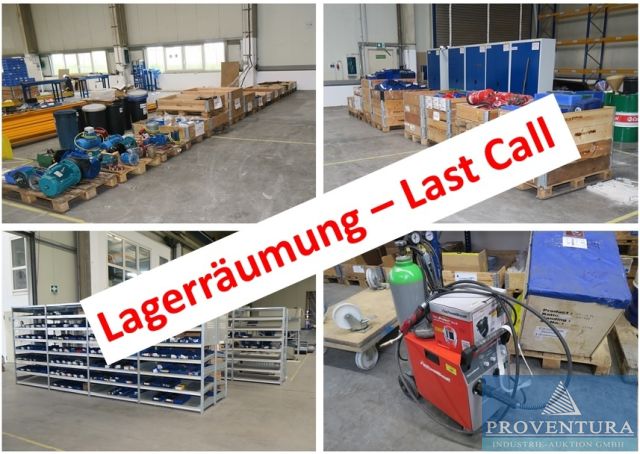 You are currently viewing Lagerräumung Premium Stephan GmbH: 80 Positionen, viele Europaletten mit Inhalten, Schweißgerät, Regalanlage, etc. – 31789 Hameln – 07.09.2023 – 09:00:00