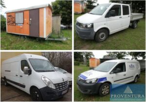 Read more about the article Fahrzeuge aus Insolvenz: VW T5, 2.0 TDI, EZ 2011, VW Caddy 1.6 TDI, EZ 2010, Renault Master 2.3 dCi, EZ 2011, Bauwagen EZ 2007 – 16818 Neuruppin – 13.09.2023 – 09:30:00