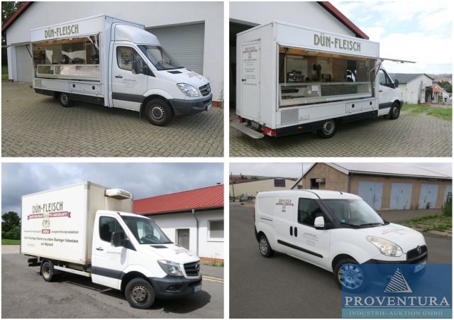 You are currently viewing Fahrzeuge aus Insolvenz DÜN-Fleisch: Verkaufsfahrzeug MB Sprinter voll eingerichtet, EZ 2011, Kühlkoffer MB Sprinter EZ 2016, Kühlfahrzeug Fiat Doblo Maxi 1.6 JTD, EZ 2013 – 37154 Northeim – 19.09.2023 – 09:30:00