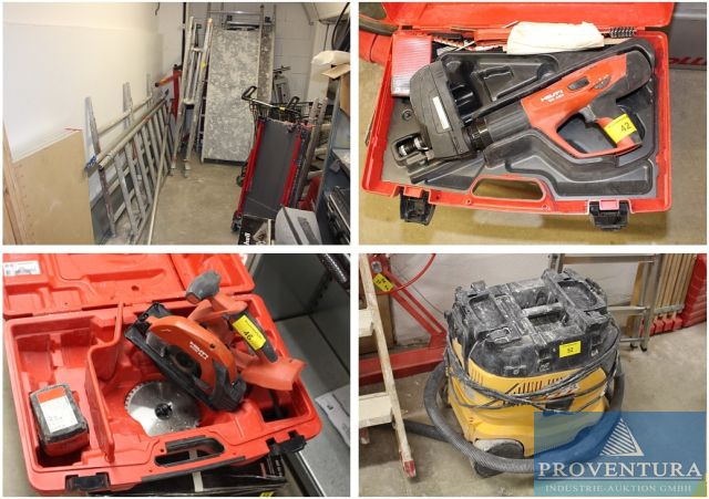 You are currently viewing Insolvenzversteigerung Trockenbau: 70 Positionen, Rollgerüst, Handmaschinen HILTI, Bosch, Makita, Warenvorräte, etc. – 30659 Hannover – 21.09.2023 – 09:30:00