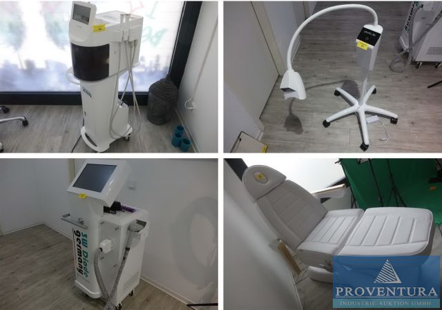 You are currently viewing Insolvenzversteigerung Kosmetikstudio: 17 Positionen, Tiefenreinigungsgerät SKIN SOLUTION Aqua Pure, Kältebehandlungsgerät CRYOLIPOS Cool 4D, Haarentfernungslaser, Kosmetikbehandlungsliegen, etc. – angeschafft ca. 2022 – 10115 Berlin – 13.10.2023 – 09:00:00