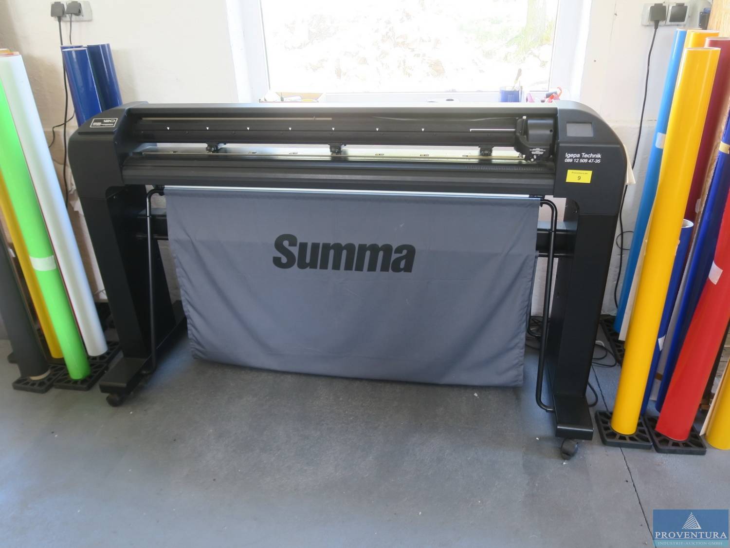 You are currently viewing Insolvenzversteigerung Werbetechnik: Schneidplotter SUMMA S Class S2-120T, Flachbettlaminator ROLLSROLLER Flatbed Applicator 400 Bj. 2017, Büromöbel – Raum 30900 Hannover – 01.11.2023 – 10:00:00