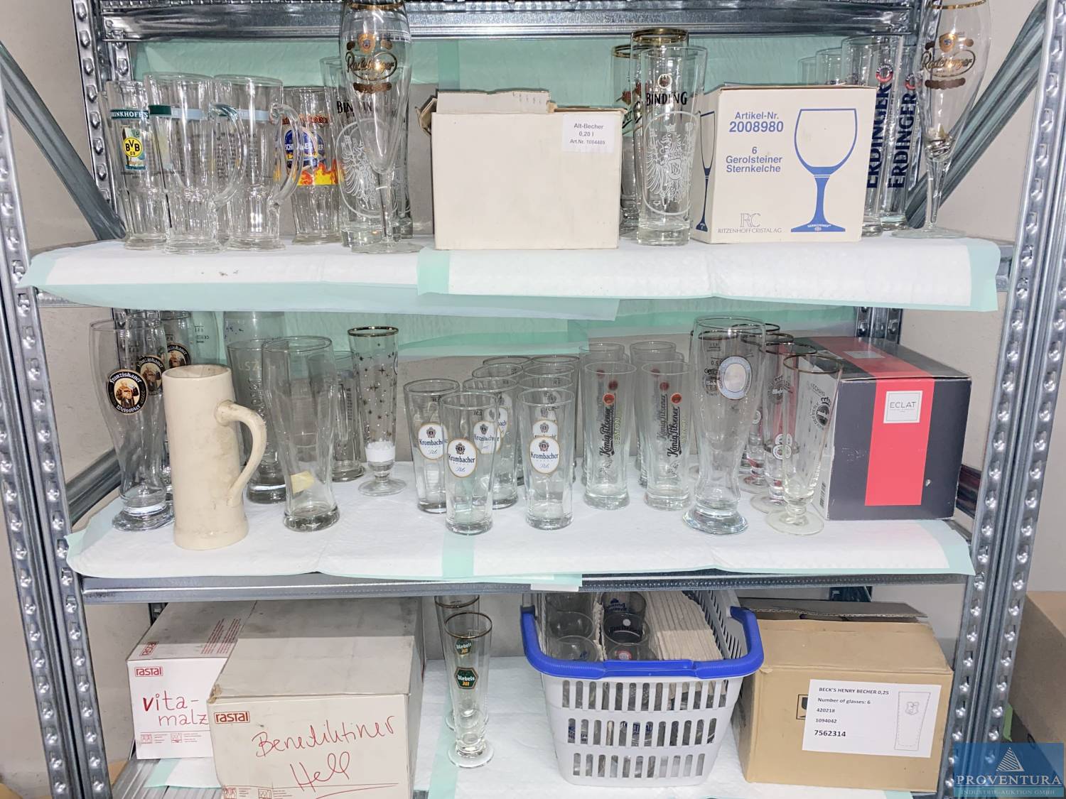 You are currently viewing Lagerräumung – Alles muss raus! 2.600 Gläser, Bitburger, Franziskaner, Veltins, CocaCola, Bionade, Warsteiner, etc. – 37079 Göttingen – 03.11.2023 – 09:15:00