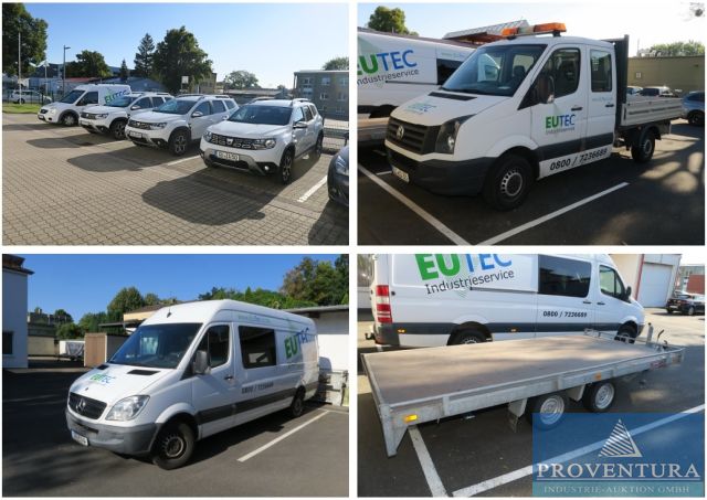 You are currently viewing Insolvenz-Fahrzeugauktion: 3x Dacia Duster 1.5dCi 4WD EZ 2018, VW Crafter 2.0 Doka Pritsche EZ 2013, Mercedes-Benz Sprinter 316 CDI, EZ 2010, Pkw Trailer Saris 2.7 to EZ 2018, 5 Koffer- u. Kippanhänger  – 37079 Göttingen – 21.11.2023 – 09:00:00