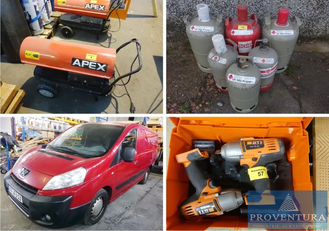 You are currently viewing Insolvenzversteigerung Dachdeckerei: 50 Positionen, Peugeot Expert 2.0 HDi, EZ 2009, viele Akku-Werkzeuge, Leitern, etc. – 16727 Velten bei Berlin – 08.12.2023 – 09:15:00