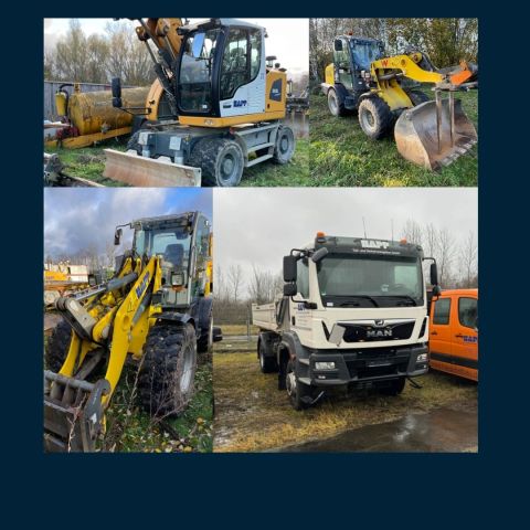You are currently viewing Insolvenz-Versteigerung Happ Tief- u. Verkehrswegebau GmbH  – 4 Kompaktbagger Neuson Wacker ET90, Mobilbagger Liebherr A918, 3 Radlader Wacker WL60, Weidemann WL70, Allrad-Kipper MAN 18.320, 5 Doppelkabinen MAN, Ford, VW, etc. – 26.02.2024 – 18:00:00