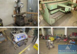 Read more about the article Insolvenzversteigerung Schlosserei – Metallbau: 240 Positionen, Bohr-Fräsmaschine HOVENCO MFB, div. Schweißgeräte, Tafelschere HELMUT LOTZE, Biegemaschine CML ERCOLINA, div. Hochdruckreiniger, viele Werkzeuge, etc. – 38122 Braunschweig – 04.03.2024 – 09:00:00