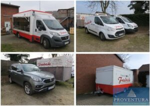 Read more about the article Fahrzeugversteigerung: 9 Fahrzeuge, Verkaufswagen FIAT Ducato 2.3 Multijet, EZ 2017, 3 Kühlfahrzeuge, 2 Kühlanhänger, Imbissanhänger, Viehtransport-Anhänger, SSANGYONG Rexton 2.2 e-XDi 4WD, EZ 2017 – 29300 Raum Wittingen – 09.04.2024 – 09:00:00