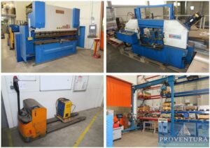 Read more about the article Liquidationsversteigerung: 20 Pos. Maschinen aus Metallbauunternehmen, CNC-Abkantpresse, Bandsägeautomat, Portalkran, Niederhubwagen, etc. – 28309 Bremen – 22.05.2024 – 09:30:00