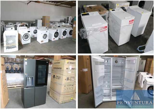 You are currently viewing Pfandversteigerung live vor Ort: 170 Positionen Weißware, Kühlschränke, Waschmaschinen, Wäschetrockner, Kochfelder, Backöfen, etc., Retourware, B-Ware – Bei Spedition Krüger GmbH, Auf dem Dreisch 6, 34346 Hann. Münden OT Volkmarshausen – 11.06.2024 – 11:00:00