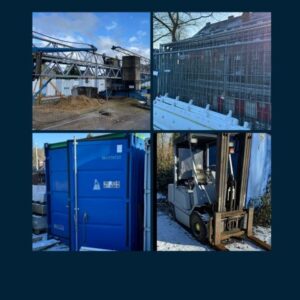 Read more about the article Insolvenz-Versteigerung IL-Bau GmbH, 47506 Neukirchen-Vluyn (Hochbau) – Baukran. Schalung, Gabelstapler, Container, Bauwagen, Bausägen, etc – 10.06.2024 – 18:00:00