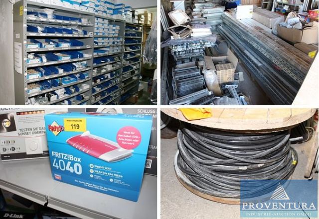 You are currently viewing Insolvenzversteigerung Elektromontagebetrieb Teil 2 ca. 137 Pos. Warenbestände Einzelhandel und Montage, Wallboxes OVP, große Mengen Leitungen bis 35mm² auf Trommel – Kaffeevollautomat JURA F9 OVP, Einbau-.Kaffeevollautomat MIELE  CVA6401, managed SwitchTP-LINK, 4K-UHD TV METZ 55DQ3652A, Zubehör MIELE, Audio-Zubehör BLOCK, Bekleidung ENGELBERT STRAUSS, Kochfelder Induktion, Ware ELTROPA HAGER ZA-TEC BUSCH-JAEGER,etc – 20.08.2024 – 11:00:00