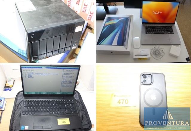 You are currently viewing Insolvenzversteigerung 18 Pos. Netzwerk- und Servertechnik, 2x Notebooks APPLE MacBook Pro 16, 2x  iPhone 12, Notebooks FUJITSU, Tablets SAMSUNG SM-505, etc. – 37077 Göttingen – 22.08.2024 – 09:00:00