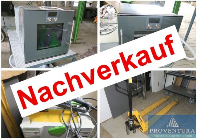 You are currently viewing Nachversteigerung: Insolvenzversteigerung: 80 Positionen Inventar Küchenmontage, viele Handmaschinen BOSCH, FESTOOL, Montageausstattung, Vorführgeräte MIELE, Gaggenau, etc. – 30938 Burgwedel – 09.08.2024 – 09:30:00