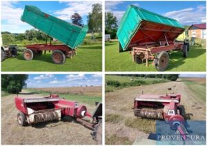 Read more about the article Versteigerung Landtechnik: Hochdruckpresse IHC 440 mit Ballenrutsche, Dreiseitenkipp-Anhänger Hoffmann Bj. 1973, 8.0 to. – 37127 Dransfeld – 29.08.2024 – 09:15:00