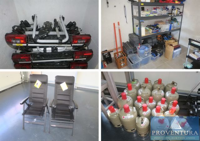 You are currently viewing Insolvenz-Auktion: 100 Pos. Camping-Zubehör wie div. Kochgeschirr, Klappstühle, Klapptische, Fahrradträger, Propan-Gasflaschen, Outdoor-Möbel, div. Büromöbel – 38350 Helmstedt – 30.09.2024 – 11:00:00