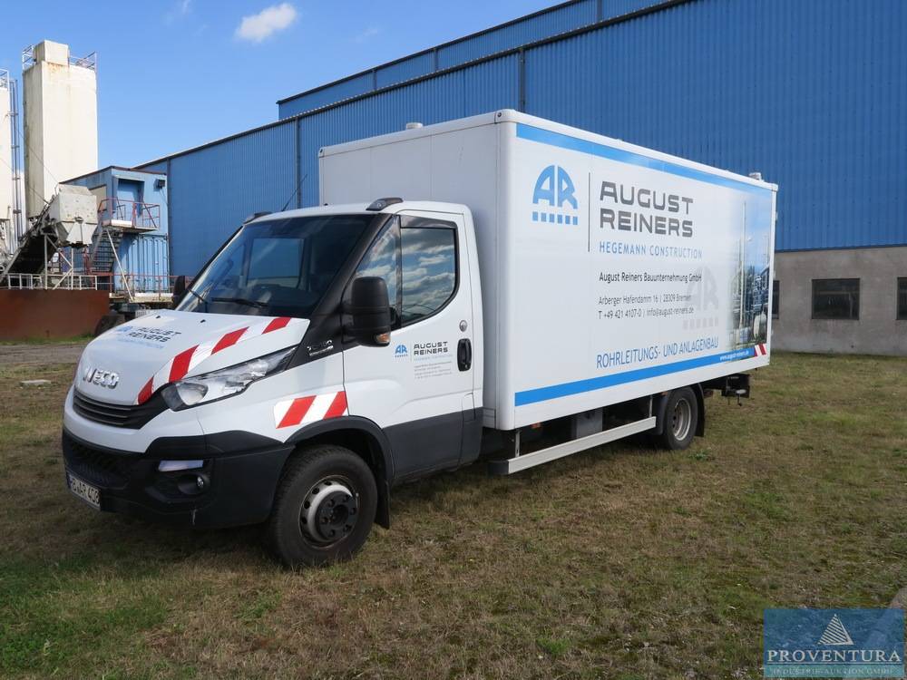 You are currently viewing Versteigerung: Werkstattwagen Lkw Koffer IVECO Daily 72-180 Hi Matic, EZ 2018, 118.000 km, verstärkter Boden, Ladekran, Regalausbau Bott – 28309 Bremen – 15.10.2024 – 09:00:00