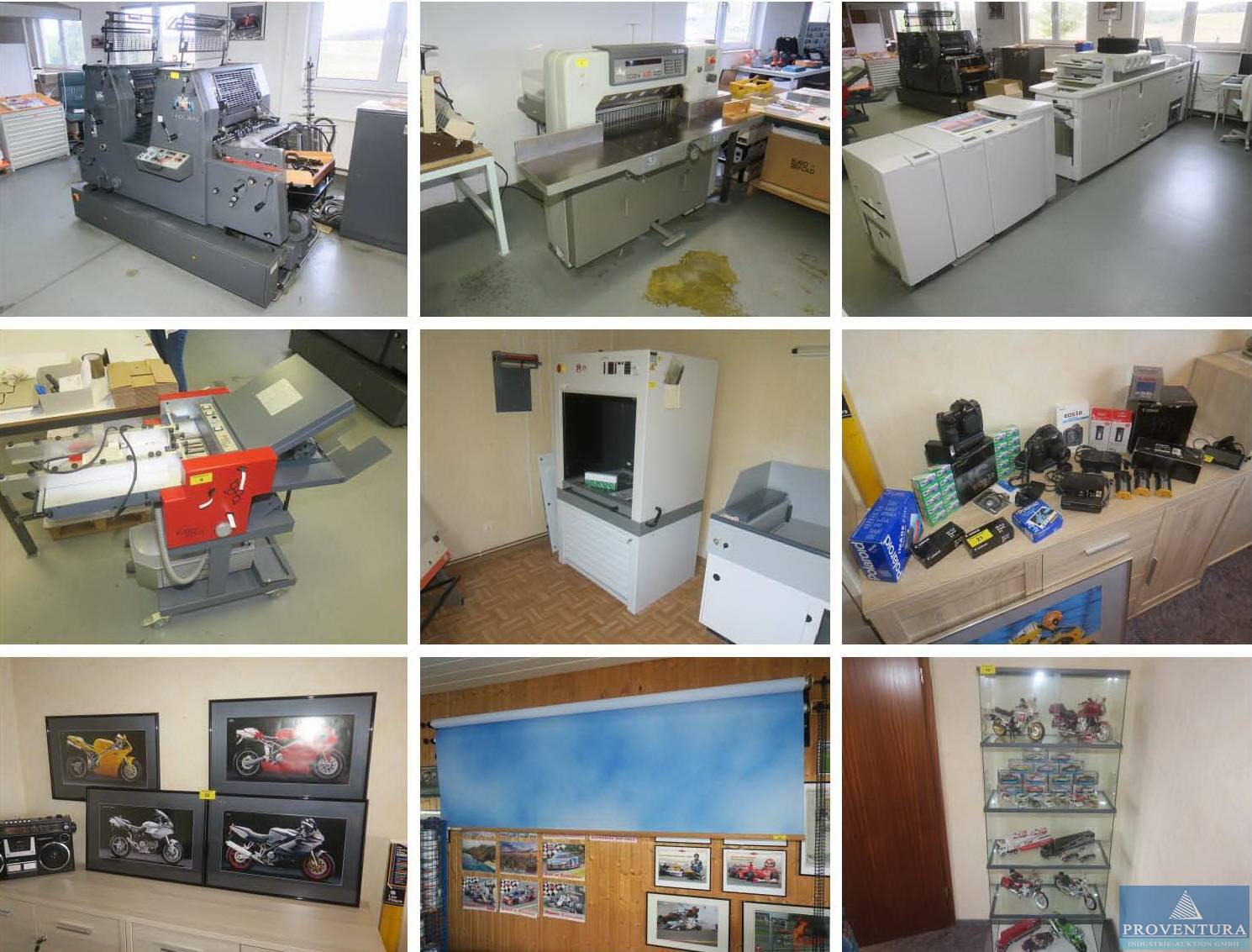 You are currently viewing Nachverkauf zu 45 Pos. einer Druckerei: Zweifarben-Offsetmaschine HEIDELBERG GTOZ-52, 4-Farb-Digitaldruckmaschine RICOH Pro C901, Schneidemaschine POLAR 76 EM, div. Druckereiausstattung, Fotografiezubehör, div. Druckpapierbogen, u. v. m.  – 38871 Drübeck (Harz) – 23.10.2024 – 09:00:00