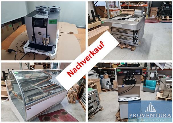 You are currently viewing Nachverkauf aus Leasing: Eistheke GGM GASTRO ETHA1711W mit Umluftkühlung, Pizzaofen  ZANOLLI CITIZEN EP 70 4+4 MC, Softeismaschine GGM SEMB40N, verschiedene Kaffeevollautomaten – in 37077 Göttingen und 37079 Göttingen – 04.11.2024 – 13:00:00