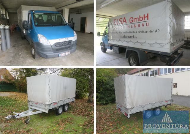 You are currently viewing Fahrzeug-Auktion: Lkw IVECO Daily 70C15 EEV, EZ. 2013, 205.000 Km, Tandemachs-Anhänger ANSSEMS PSX2500, EZ. 2021 – 38350 Helmstedt – 18.11.2024 – 10:00:00