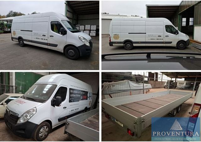 You are currently viewing Insolvenzversteigerung 2x OPEL Movano L4H3 EZ 2018, 1x Anhänger 3.500 kg 6.000×2.150 mm – 37154 Northeim – 26.11.2024 – 09:25:00