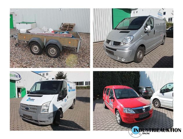 You are currently viewing Insolvenz-Auktion Fahrzeuge Malerbetrieb, 58454 Witten – Anhänger WESTFALIA, FORD Transit 100T260, RENAULT Trafic, DACIA Logan – 13.11.2024 – 09:30:00