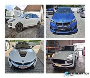 Read more about the article LUXUS-PKW Auktion: PORSCHE Cayenne + Macan 2023, BMW i8 Coupe 2019, BMW 218d –  – 09.12.2024 – 10:00:00