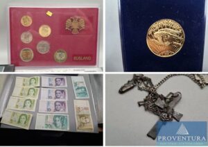 Read more about the article Münzversteigerung 99 Pos. BRD 5 DM + 10 DM Silber Deutsches Reich 5 RM Hindenburg, UdSSR, Österreich, Abzeichen DDR, etc – 37077 Göttingen – 06.10.2025 – 09:00:00