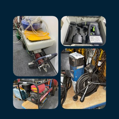 You are currently viewing Insolvenz-Versteigerung von sichergestellten Gegenständen – Baugeräte, Putzmaschinen, Einscheibenmaschinen, Bürogeräte, etc – 12.02.2026 – 18:00:00