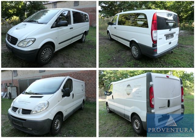 You are currently viewing Aus Insolvenz: Mercedes-Benz Vito 109 CDI, EZ 2010, 367.000 km, Klimaanlage, EFH und Renault Trafic 2.0 dCi 115, EZ 2010, 262.000 km, Klimaanlage – Raum 16818 Neuruppin – 03.09.2026 – 09:00:00